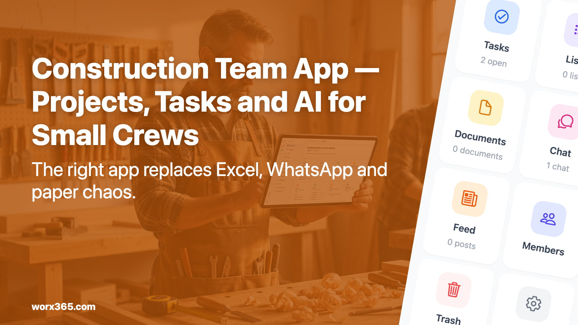 Construction Team App — Projects, Tasks and AI for Small Crews